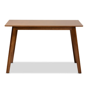 Baxton Studio Baxton Studio Walnut Brown Wood Dining Table - Mid-Century Modern Design for Four - Durable & Stylish RH7206T-Walnut-DT