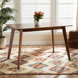Baxton Studio Baxton Studio Walnut Brown Wood Dining Table - Mid-Century Modern Design for Four - Durable & Stylish RH7206T-Walnut-DT