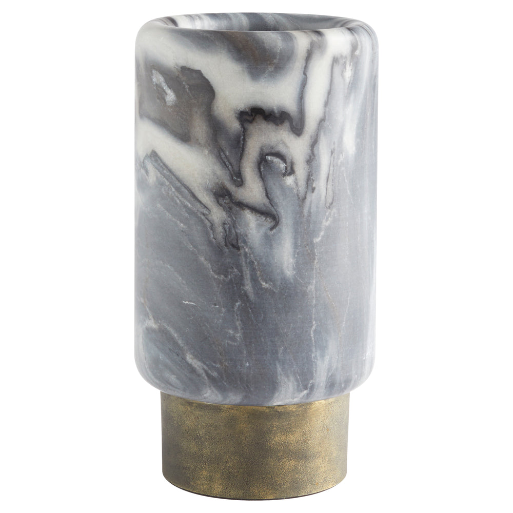 Roma Vase Antique Brass|Grey Marble 11648 Cyan Design