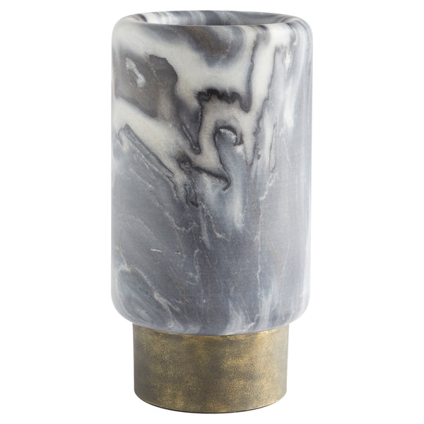 Roma Vase Antique Brass|Grey Marble 11648 Cyan Design