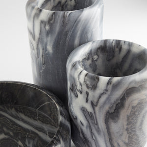 Roma Bowl Antique Brass|Grey Marble 11675 Cyan Design