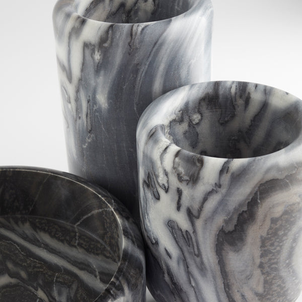 Roma Vase Antique Brass|Grey Marble 11649 Cyan Design