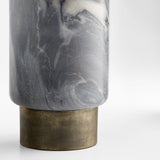 Roma Vase Antique Brass|Grey Marble 11648 Cyan Design