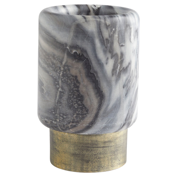 Roma Vase Antique Brass|Grey Marble 11649 Cyan Design