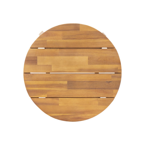 English Elm Christopher Knight Home® - Outdoor Acacia Wood Side Table — Round Teak Finish, Geometric Queen-Size Frame, Durable Patio Accent (22" x 22" x 18") 68627.00