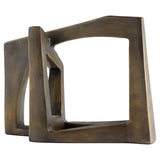 Conundrum Sculpture  Textured Bronze 11651 Cyan Design