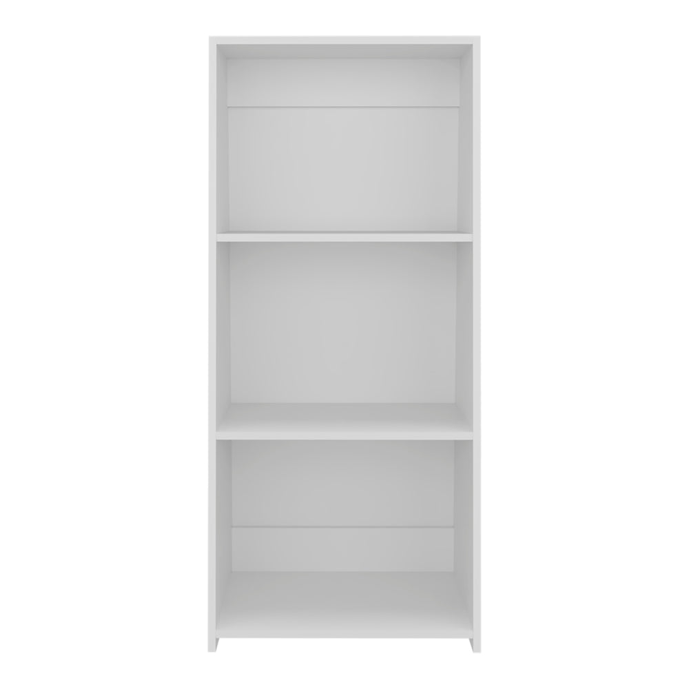 English Elm Bookcase Piney Contemporary White Engineered Wood 3-Shelf Storage 33 lb Capacity Living Room"))) B092P245914