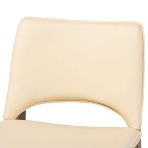 Baxton Studio Baxton Studio Afton Mid-Century Modern Dining Chair Set with Walnut Finish and Plush Comfort Seats Beige RDC827-Beige/Walnut-DC