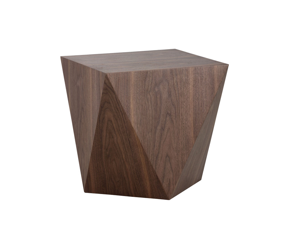 Sunpan Timmons End Table - Elegant Mid-Century Modern Design with Rich Walnut Veneer for Stylish Living Spaces