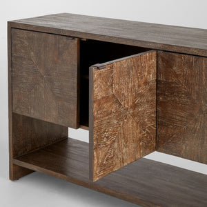 Alta Console Table Cerused Walnut 11677 Cyan Design