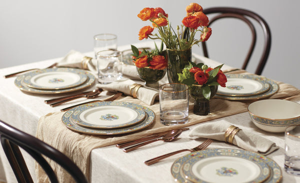 Lenox Autumn Porcelain Dinner Plate with Hand Enamel Floral Design and 24k Gold Accents 116801000