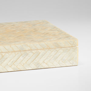 Triton Rectangle Box Pearl 11683 Cyan Design