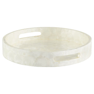 Triton Round Tray Pearl 11688 Cyan Design