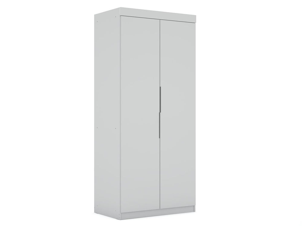 Manhattan Comfort Mulberry Contemporary - Modern Wardrobe/ Armoire/ Closet White 116GMC1