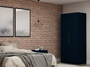 Manhattan Comfort Mulberry Contemporary - Modern Wardrobe/ Armoire/ Closet Tatiana Midnight Blue 116GMC4