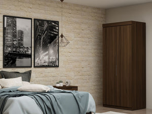 Manhattan Comfort Mulberry Contemporary - Modern Wardrobe/ Armoire/ Closet Brown 116GMC5