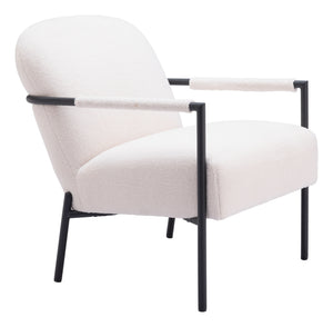 Chicago Accent Chair Ivory 109518 Zuo Modern