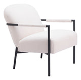 Chicago Accent Chair Ivory 109518 Zuo Modern