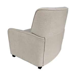 JLA Home Chapel Hill - Recliner Kennedy compact manual recliner with ergonomic lumbar support, three-position lock, modern lines Beige CH103-0047