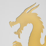 Haku Dragon Sculpture Gold 11700 Cyan Design