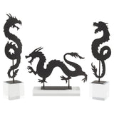 Shenron Dragon Sculpture Black 11705 Cyan Design