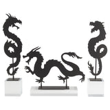 Shenron Dragon Sculpture Black 11705 Cyan Design