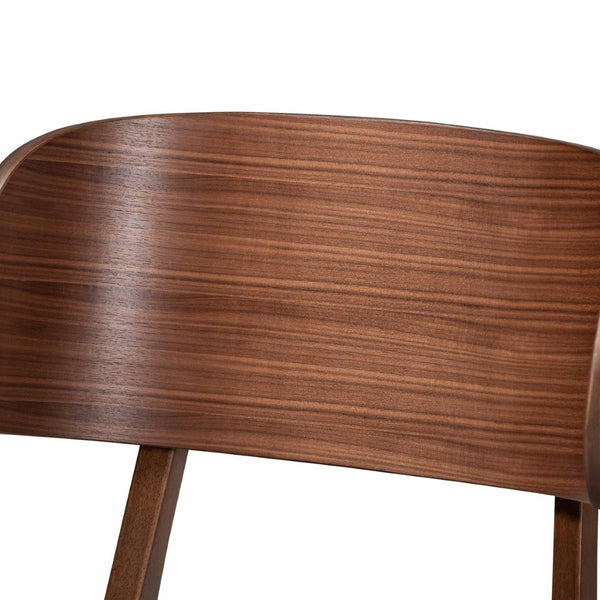 Baxton Studio Baxton Studio Alston Mid-Century Dining Chair Set - Beige Upholstered with Walnut Wood Finish, 2-Piece WM1892B-Latte/Walnut-DC