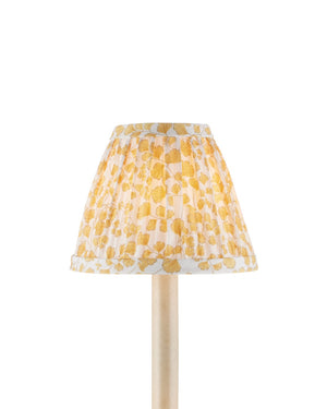 Currey & Company Maiden Tapered Chandelier Shade - Elegant Ginkgo-inspired Fabric For A Stylish Home Décor Upgrade Yellow Cotton 0900-0046-currey-company