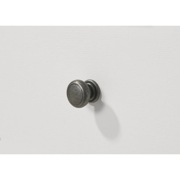 English Elm Prager Farmhouse Brown & White 2-Door Dining Sideboard with Wine Cubby, Drawers & Shelves (59") B062P353258