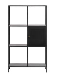 IDEAZ Metal Mesh 1-Door Bookcase Black 1170UFA