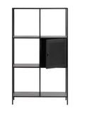 IDEAZ Metal Mesh 1-Door Bookcase Black 1170UFA