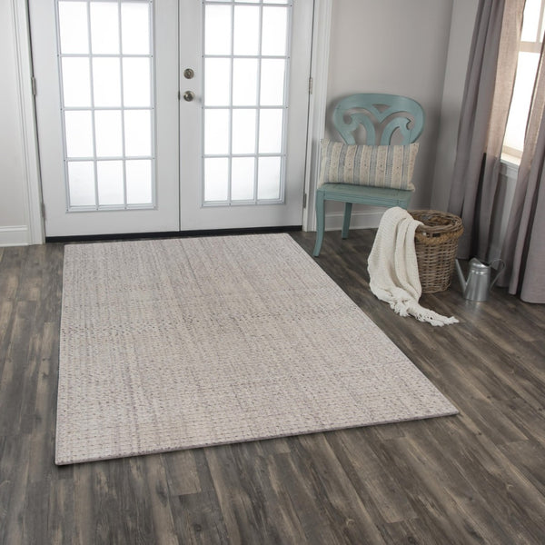 Alora Decor Vera Hand‑Loomed Ivory Wool Blend Rug — Minimalist Texture, Durable Softness For Modern Homes 8'6" x 11'6" 11711710100338611