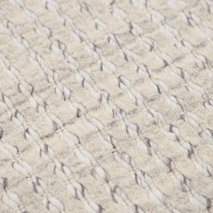 Alora Decor Vera Hand-Loomed Beige-Gray Rug — Soft Wool-Blend Minimalist Texture For Modern, Cozy Interiors 4' x 6' 117117102YT000406