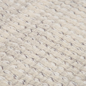 Alora Decor Vera Hand-Loomed Beige-Gray Rug — Soft Wool-Blend Minimalist Texture For Modern, Cozy Interiors 4' x 6' 117117102YT000406