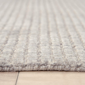 Alora Decor Vera Hand-Loomed Beige-Gray Rug — Soft Wool-Blend Minimalist Texture For Modern, Cozy Interiors 4' x 6' 117117102YT000406