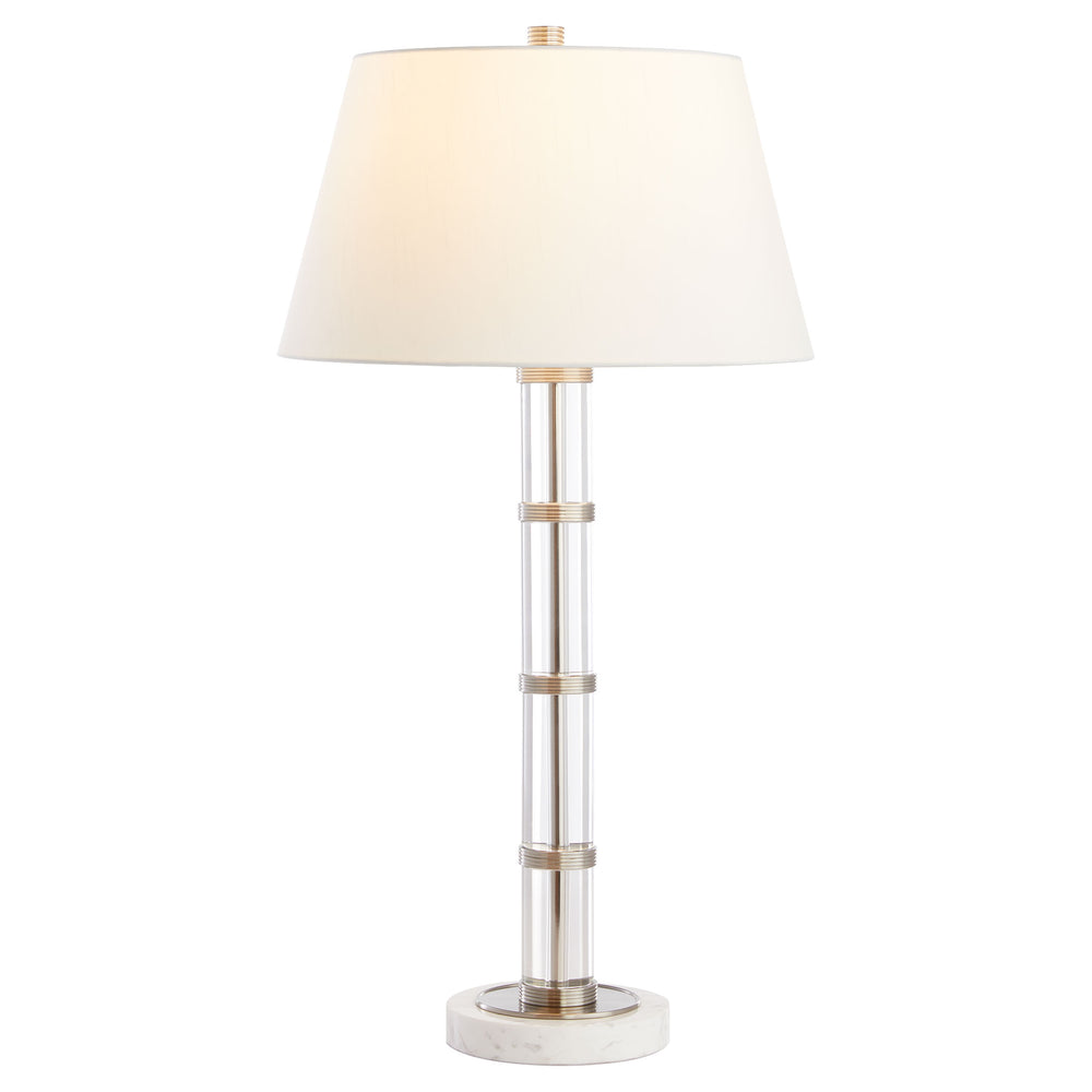 Silvia Table Lamp Polished Nickel | Acrylic | White 11712 Cyan Design