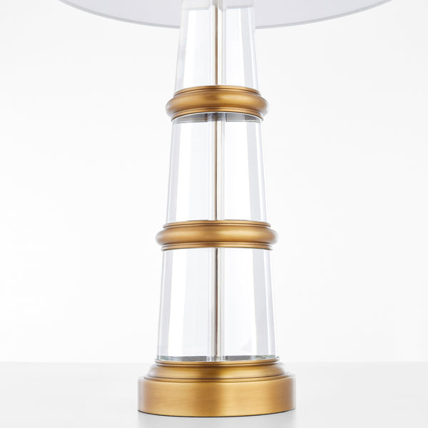 Bellamy Table Lamp Crystal | Brass 11713 Cyan Design