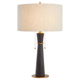 Wright Table Lamp Black and Brass 11714 Cyan Design