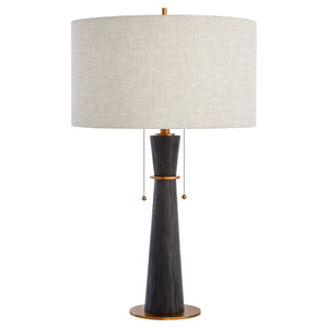 Wright Table Lamp Black and Brass 11714 Cyan Design