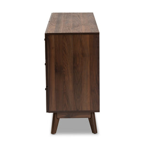 Baxton Studio Baxton Studio Hartman 6-Drawer Dresser in Walnut Brown - Stylish Mid-Century Storage Solution! LV23COD23232WI-Columbia-6DW-Dresser