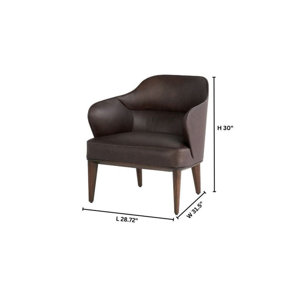 Agata Chair Dark Brown 11725 Cyan Design