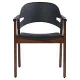 Boss Chair Medium Brown and Navy 11727 Cyan Design