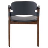 Boss Chair Medium Brown and Navy 11727 Cyan Design