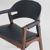 Boss Chair Medium Brown and Navy 11727 Cyan Design