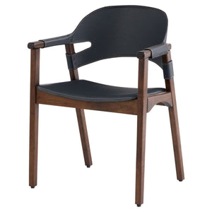 Boss Chair Medium Brown and Navy 11727 Cyan Design