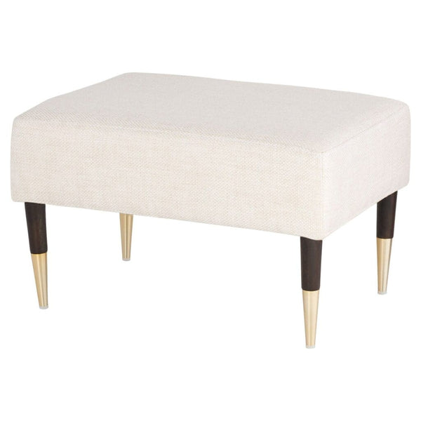 Oscar Arm Chair and/or Ottoman Dark Brown and Cream 11728 Cyan Design