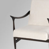 Oscar Arm Chair and/or Ottoman Dark Brown and Cream 11729 Cyan Design