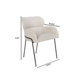 Julian Dining Chair Onyx | Off-White 11732 Cyan Design