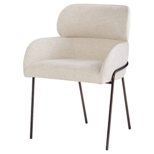 Julian Dining Chair Onyx | Off-White 11732 Cyan Design