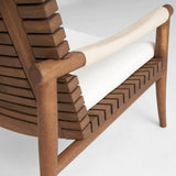 Acqua Chair Teak | Off-White 11736 Cyan Design